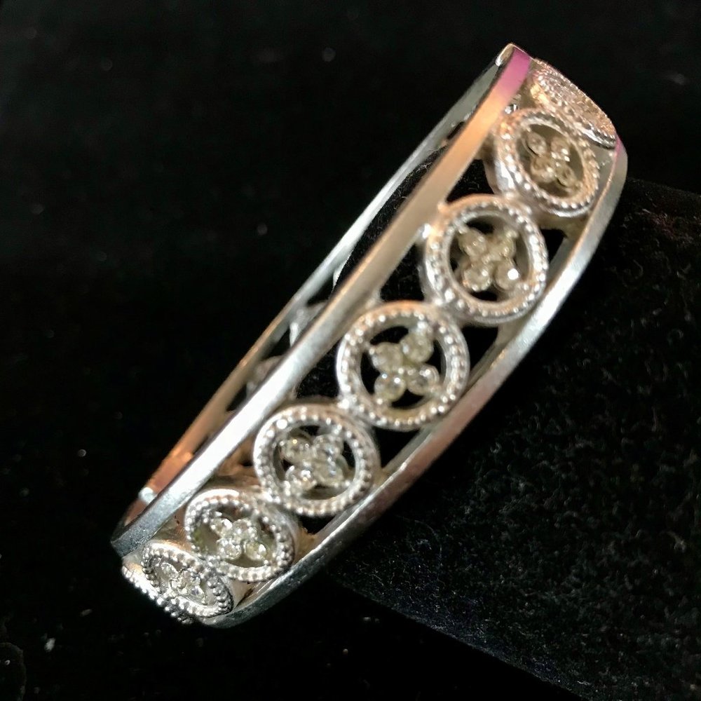 New CZ Circle Bangle Cuff